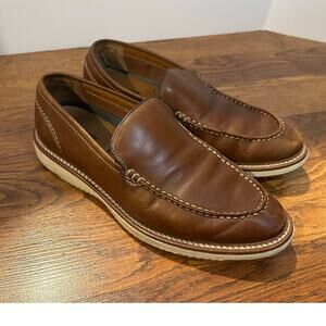 Johnston & Murphy Men’s Upton Venetian Leather Loafers – Brown – Size 9.5